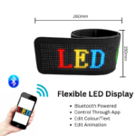 (260x150mm) Smart APP Control Flexible Led Screen Scrolling Message Pattern Graffiti Text LED sign board Animation RGB LED Display Panel