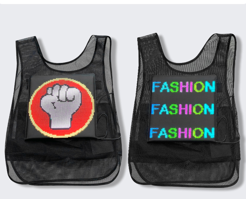 Waterproof led screen vest advertising jacket display - Image 3