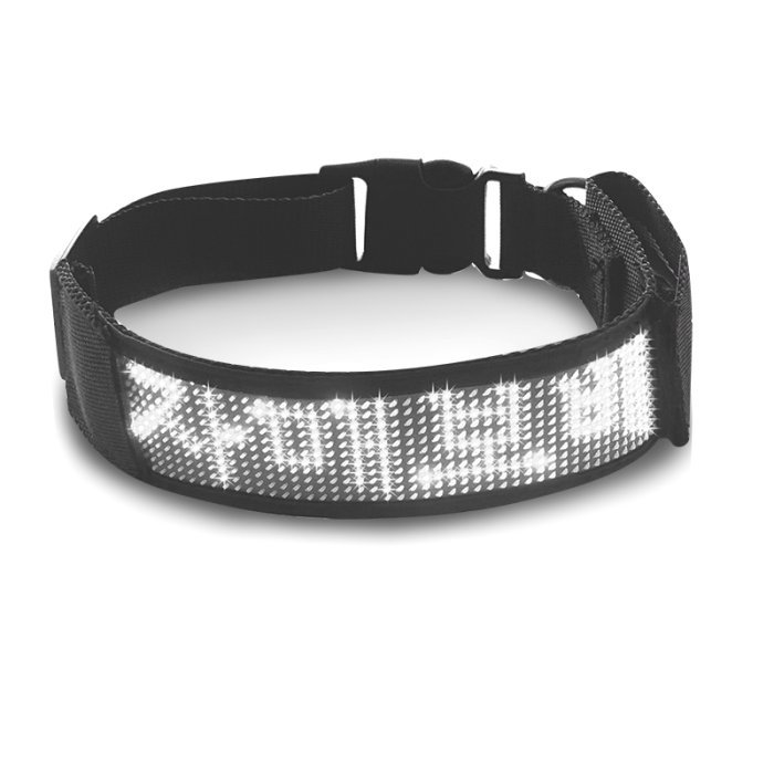 Waterproof Rechargeable LED Dog Collar | USB Charging Led Light Up Collar for Dog | Mobile App Display Control | Luxury Dog Collars - Image 10