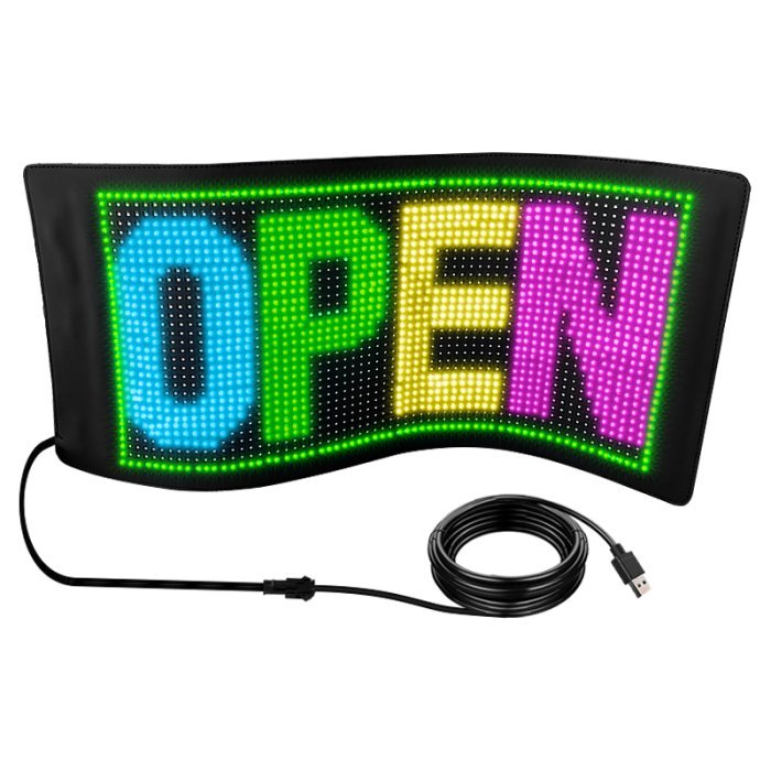 Android iOS App control LED Soft Panel Scrolling Text Flexible Screen Board - Image 5