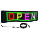 (390x107mm) Smart APP Control Flexible Led Screen Scrolling Message Pattern Graffiti Text LED sign board Animation RGB LED Display Panel - Image 4