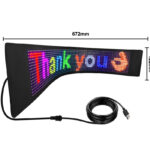 High quality RGB full color ultra thin LED sign board Flexible  display screen scrolling message
