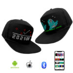 RGB Color Programmable Glowing LED Screen Scrolling Message LED Cap USB Rechargeable DIY Graffiti LED Hat Luminous Party Hat - Image 5