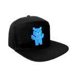 RGB Color Programmable Glowing LED Screen Scrolling Message LED Cap USB Rechargeable DIY Graffiti LED Hat Luminous Party Hat - Image 3