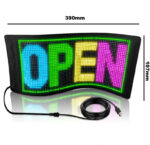 (390x107mm) Smart APP Control Flexible Led Screen Scrolling Message Pattern Graffiti Text LED sign board Animation RGB LED Display Panel