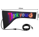 High quality RGB full color ultra thin LED sign board Flexible  display screen scrolling message
