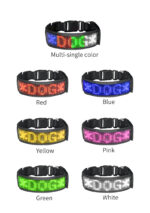 Waterproof Rechargeable LED Dog Collar | USB Charging Led Light Up Collar for Dog | Mobile App Display Control | Luxury Dog Collars - Image 5