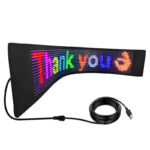 High quality RGB full color ultra thin LED sign board Flexible  display screen scrolling message - Image 2