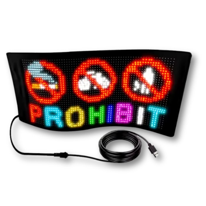 Premium Quality Smart Bluetooth APP Control RGB Ultra-thin Flexible LED Display Waterproof - Image 5