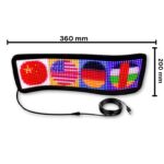 Ultra-thin flexible RGB LED display with smart APP control, waterproof design, and vibrant lighting for signage and advertising