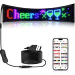 Top Smart APP Bluetooth Control RGB Ultra-thin Flexible LED Display Waterproof - Image 2