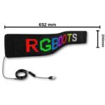 Smart APP Bluetooth-controlled RGB ultra-thin flexible LED display, waterproof and vibrant for signs and advertisements.