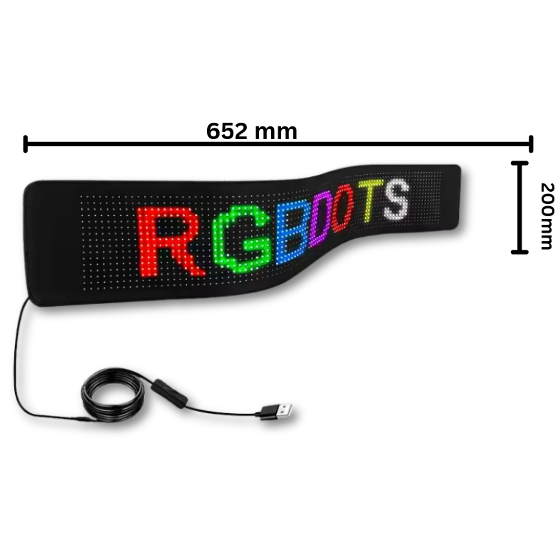 sd3296pd Smart APP Bluetooth-controlled RGB ultra-thin flexible LED display, waterproof and vibrant for signs and advertisements.