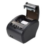 Thermal POS receipt printer with WiFi, USB, Ethernet, 300mm/s speed, and 80mm width.